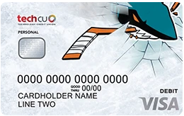 an example of the Sharks branded debit card