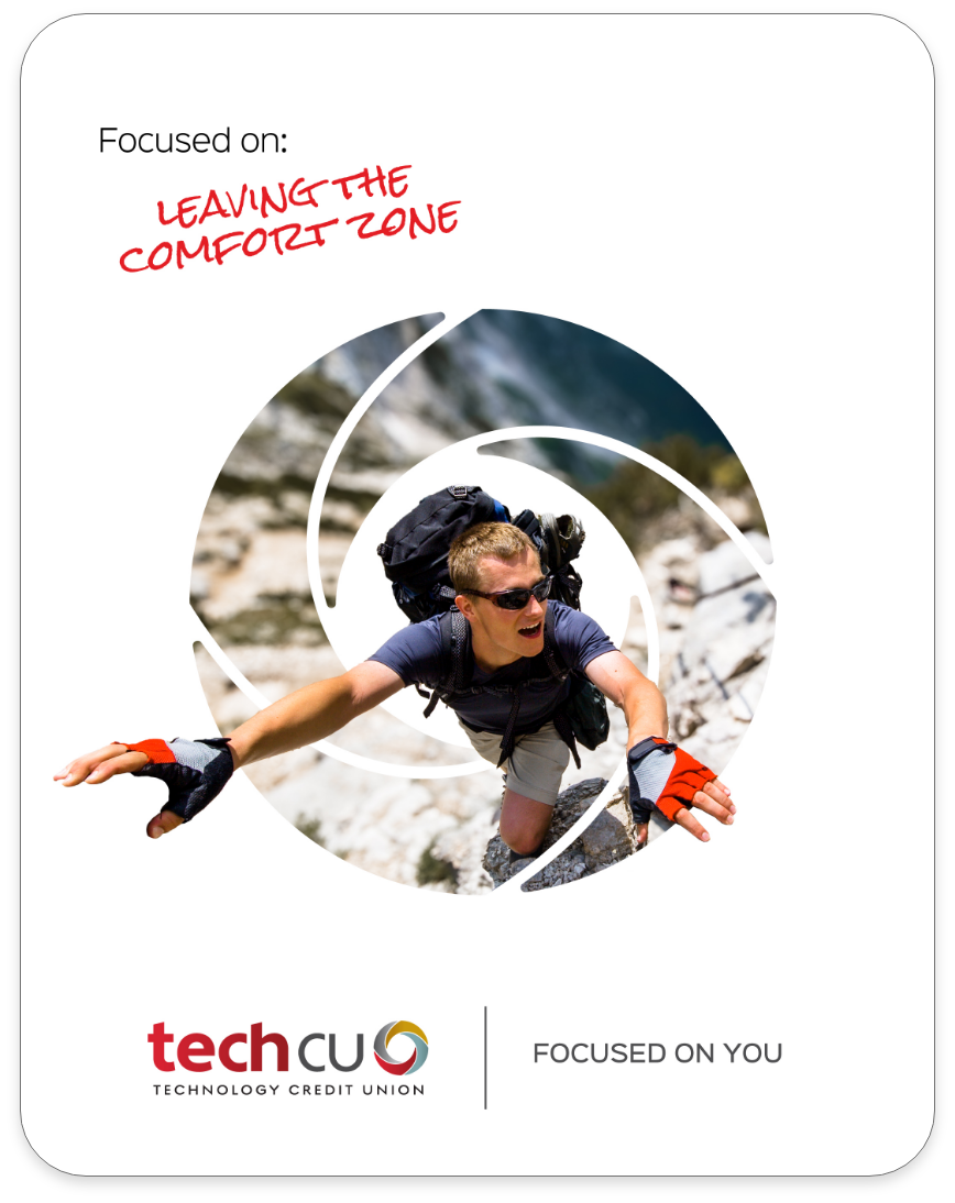 focused on leaving the comfort zone